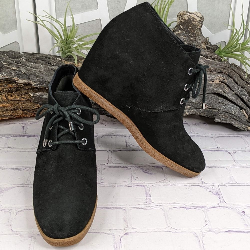 Cole Haan Grand OS Leslie Suede Wedge Bootie